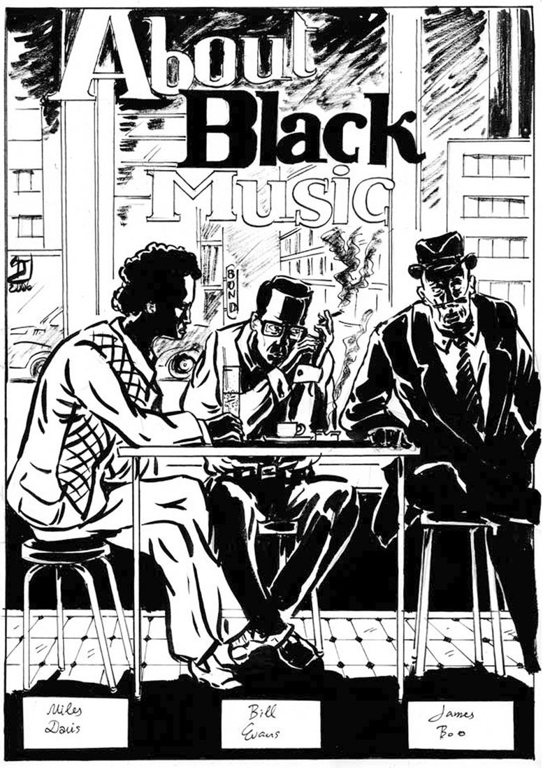 Фрагмент из комикса About Black Music Игоря Колесова 