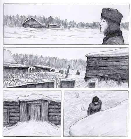 Фрагмент комикса Никлая Маслова Siberia